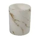 white gold veil brush holders